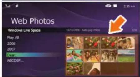 SAMSUNG SPF83V - Vérification des photos de votre espace sur votre cadre photo numérique - 3