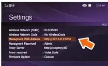 SAMSUNG SPF83V - Paramétrage de la configuration Internet - 1