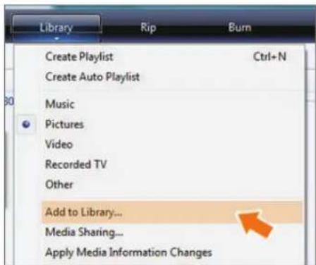 SAMSUNG SPF83V - Ajout de photos dans la bibliothèque - 3