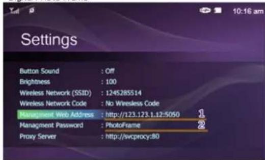 SAMSUNG SPF83V - Management Web - 1