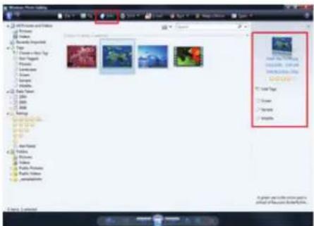 SAMSUNG SPF83V - Comment configurer les options Rating et Tags (VISTA:Tags, XP:Labels) pour les photos sur votre PC - 2