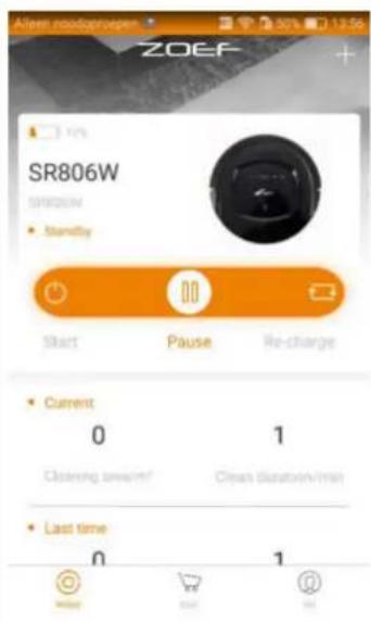 Zoef Robot Sjaan - Fonctionnement de l'APP - 1