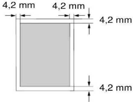 PANASONIC KXP7100 - Marges et zone d'impression - 1