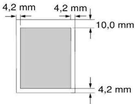 PANASONIC KXP7100 - Marges et zone d'impression - 2