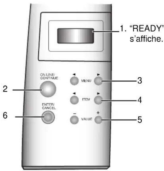 PANASONIC KXP7500 - Modification des paramètres d'imprimante - 1