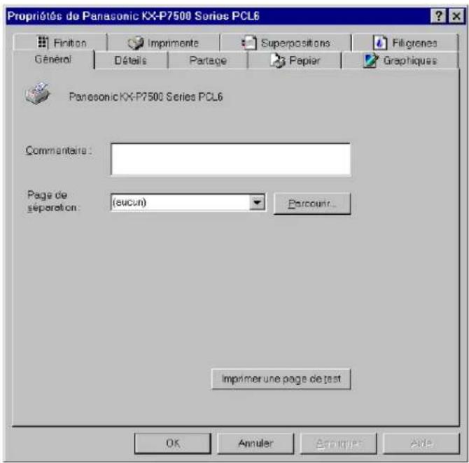 PANASONIC KXP7500 - Avec Windows 95/Windows 98 - 1