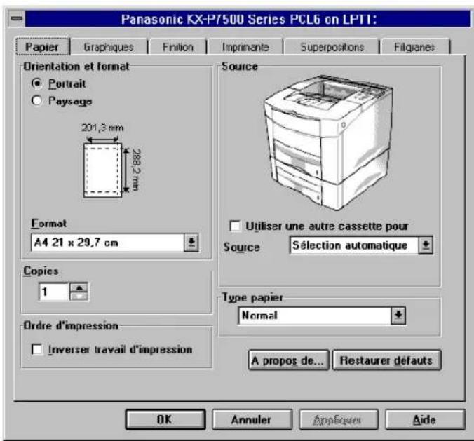 PANASONIC KXP7500 - Avec Windows 3.1 - 1