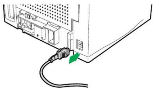 PANASONIC KXP7500 - Raccordement du cordon d'alimentation et mise sous tension - 1
