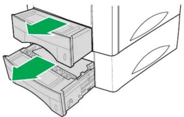 PANASONIC KXP7500 - "PAPER JAM 0" de 2ème cassette d'alimentation - 1