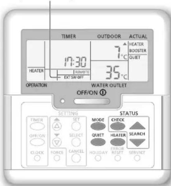 De reserveverwarming starten 1
