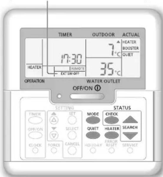 Mise en marche du chauffage de secours   Appuyez sur HEATER. 1