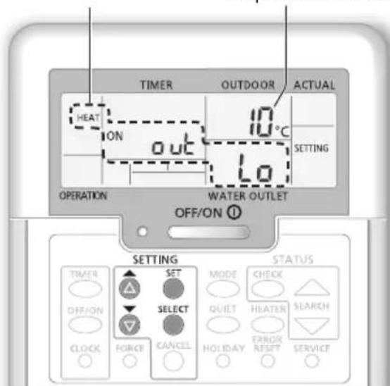 Configuración de la temperatura del sistema 1