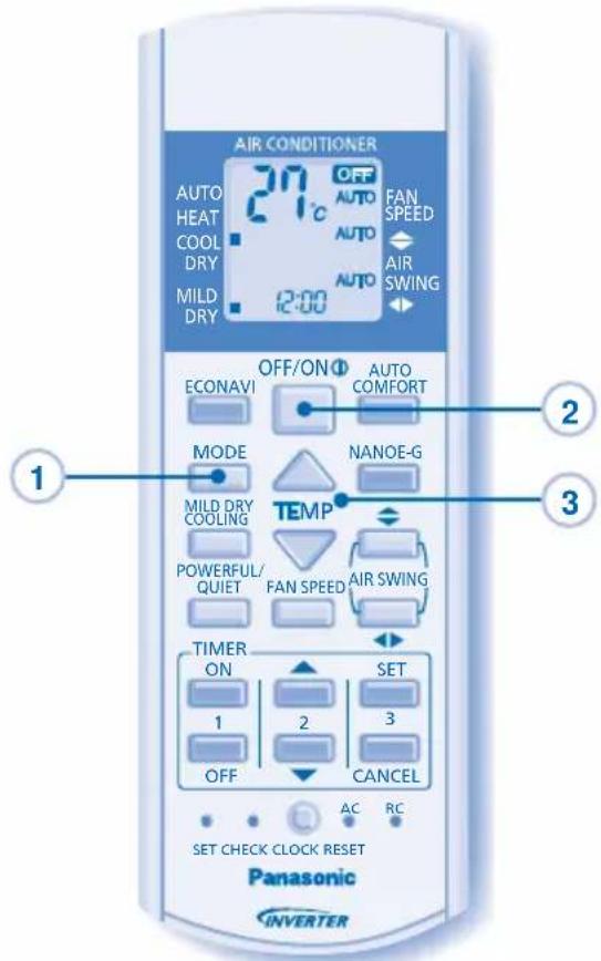 PANASONIC CSXE15NKE3 - TEMP - 1