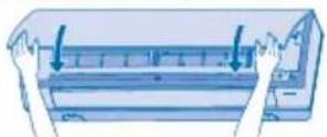 PANASONIC CSXE15NKE3 - Cierre el panel frontal - 1