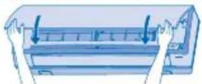 PANASONIC CSXE15NKE3 - Schließen der Frontabdeckung - 1
