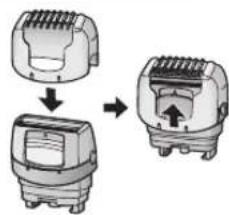 PANASONIC ESWS24 - Utilizzo del pettine per la zona bikini ES-WS24 - 1