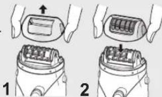 PANASONIC ESWS14 - Attach the gentle cap [3]. - 1