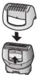 PANASONIC ESWD70 - Satt pa bikinikammen pa rakhuvudet och skjut upp trimmern. - 1