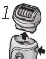 PANASONIC ESWD10 - Changing the head - 1