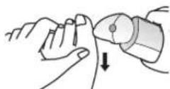 PANASONIC ESED93 - Consejos para desplazar el cabezal de cuidado de los pies - 3