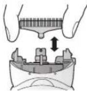 PANASONIC ESED93 - Substituir a lâmina interior - 1