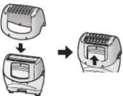 PANASONIC ESED93 - Utilisation du peigne pour le maillot ES-ED93 / ES-ED53 - 1