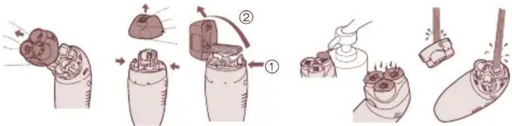 PANASONIC ES2064 - Washing your epilator - 1