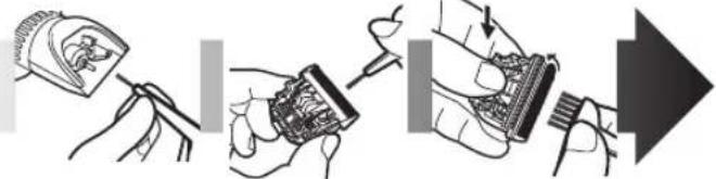 PANASONIC ER1512 - Limpeza da lamina - 1
