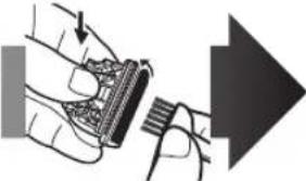 PANASONIC ER1512 - Nettoyage de la lame - 3
