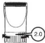 PANASONIC ER1512 - Entfernen und Befestigend der Klinge - 2