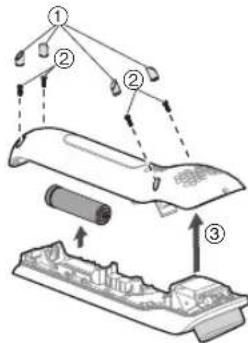 PANASONIC EHXT20 - Entfernen des eingebauten, aufladbaren Akkus - 1