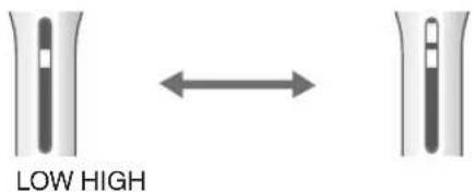 PANASONIC EHXT20 - Press the switch and select a microcurrent level. - 1
