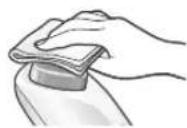 PANASONIC EHXT20 - Wipe the titanium head clean with tissue. - 1