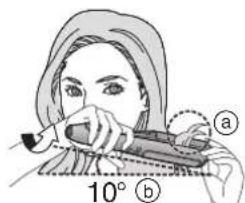 10° a b