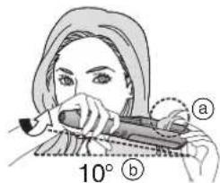 10° a b