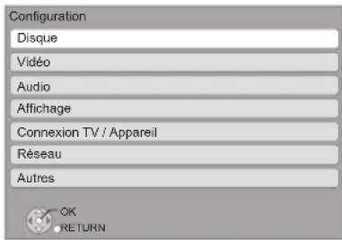 PANASONIC SCBTT755 - Menu de réglage - 1
