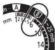 PANASONIC ERGC70 - Peine [B] (de 6 mm a 25 mm) - 1