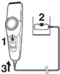 PANASONIC ERGC70 - Ladda hårklippningsmaskinen - 1