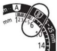 PANASONIC ERGC70 - Kamtilbehör [B] (6 mm till 25 mm) - 1