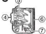 PANASONIC ERGD50 - Identificacao das peças - 2