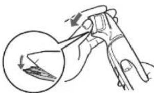 PANASONIC ERGD50 - Removing the blade - 1