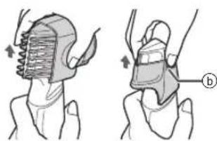 PANASONIC ERGD50 - Indepartarea accesoriului - 1