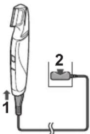 PANASONIC ERGD50 - Opladen van de trimmer - 1