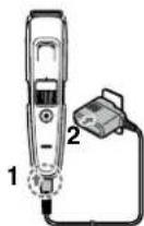 PANASONIC ERGB86 - Sæt adaptersen i et stromstik. Kontroller, at opladningsindikatorlampen lyser. - 1