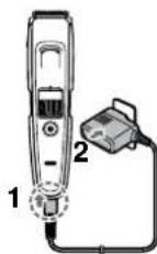 PANASONIC ERGB86 - Enchufe el adaptor en la toma de corriente. - 1
