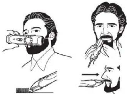 PANASONIC ER2211 - Utilisation de la tondeuse - 6