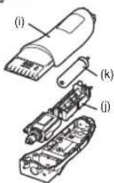 PANASONIC ER2171 - Verwijden van de ingebouwde oplaadbare batterij - 3
