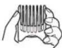 PANASONIC ER2171 - Using the trimmer - 1