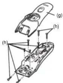PANASONIC ER2171 - A beepitett akkumulator eltavolitasa - 2