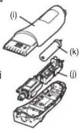 PANASONIC ER2171 - Wyjmowanie wbudowanego akumulatora - 3